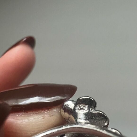 Vintage sterling  silver flower bunch ring - 6 - Picture 4 of 5
